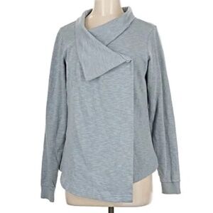 NWT Columbia Cozy Gray Down Time Wrap Sweater Top Size XL